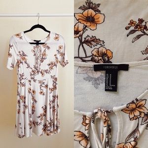 Fall Floral Midi Dress